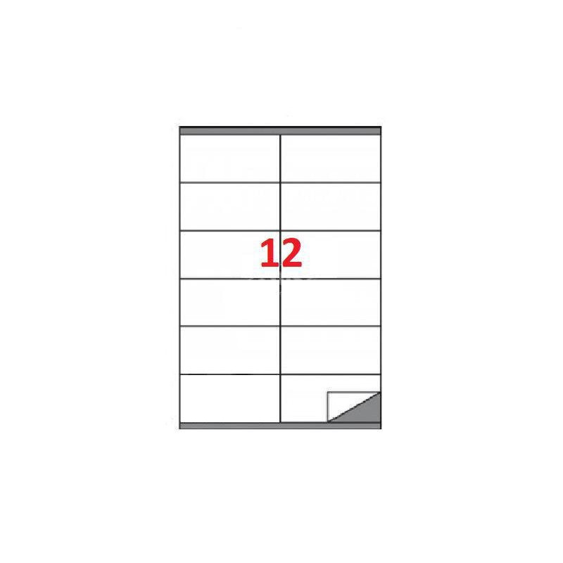Etichette adesive in formato a4 cm.10,5x4,8