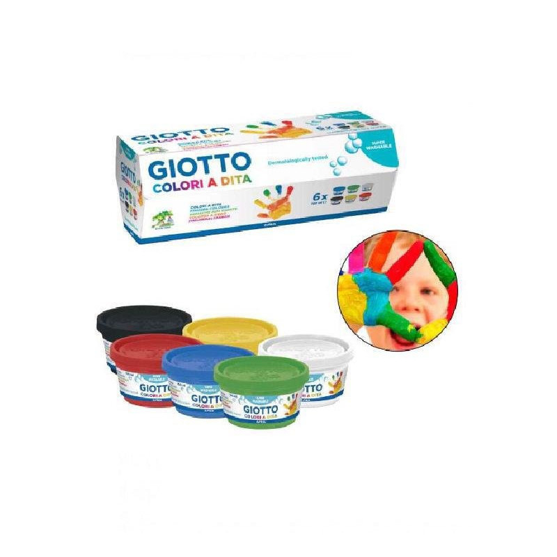 Fila colori a dita giotto ml.100 pz.6
